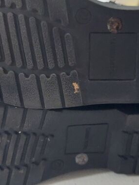 Black Rubber Boot Soles - Pair